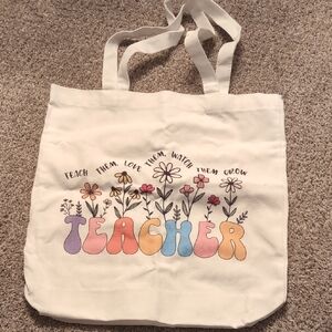 White Tote Bag with Elegant Design